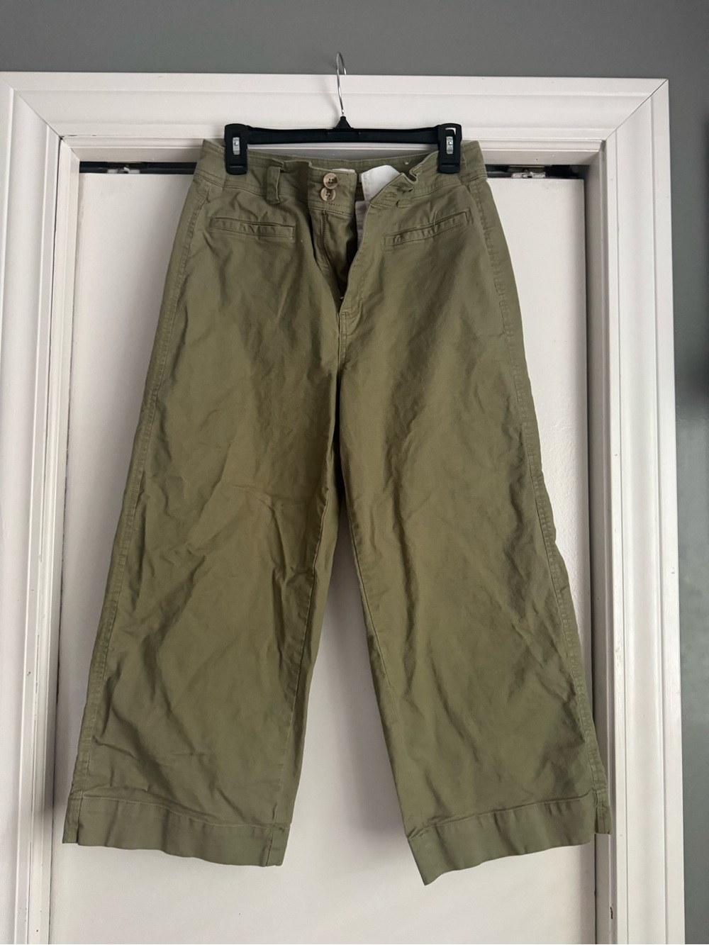a new day Olive Wide-Leg Crop Pants